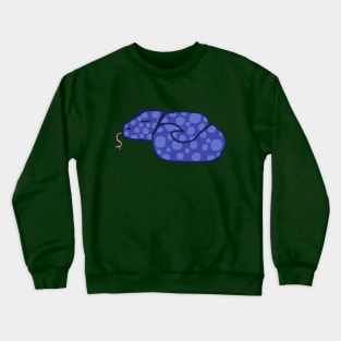 Sleeping Blue Spotted Snake Crewneck Sweatshirt